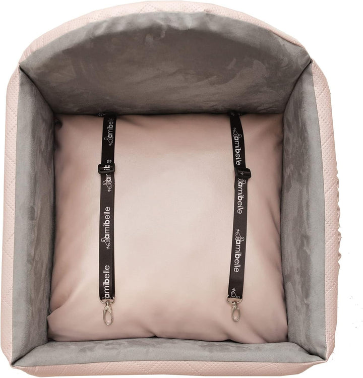 Hunde Auto Sitz, Hundebett 2in1 | Autositz für Hunde, Rückbank, Vordersitz | Universal Waschbar Hund