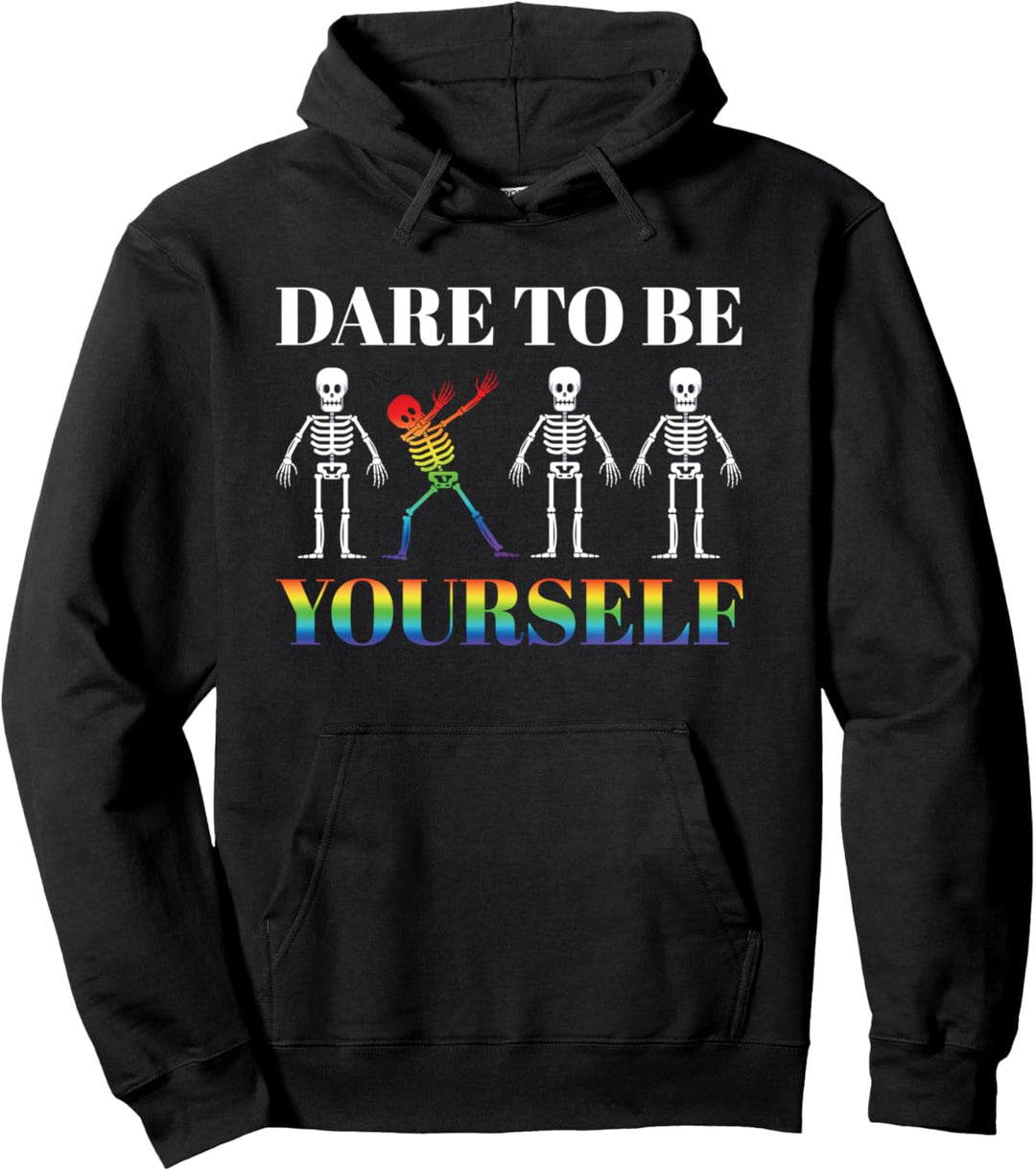 Skelett Dabbing wagen sich selbst zu sein Pullover Hoodie