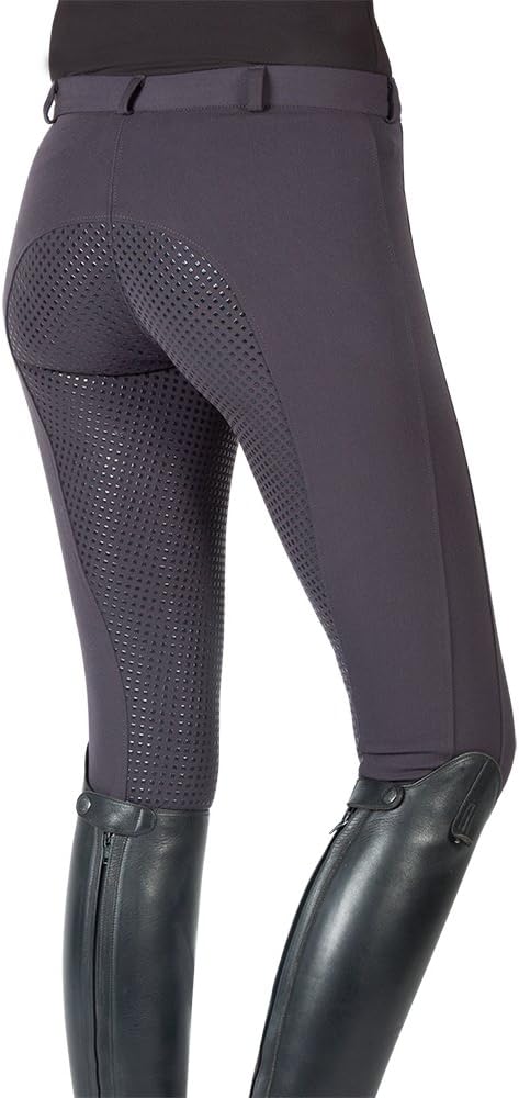 Pfiff 102235 Reithose Yasmin, Silikongrip Vollbesatz, Damenreithose, Damen 36–48 38 Anthrazit, 38 An