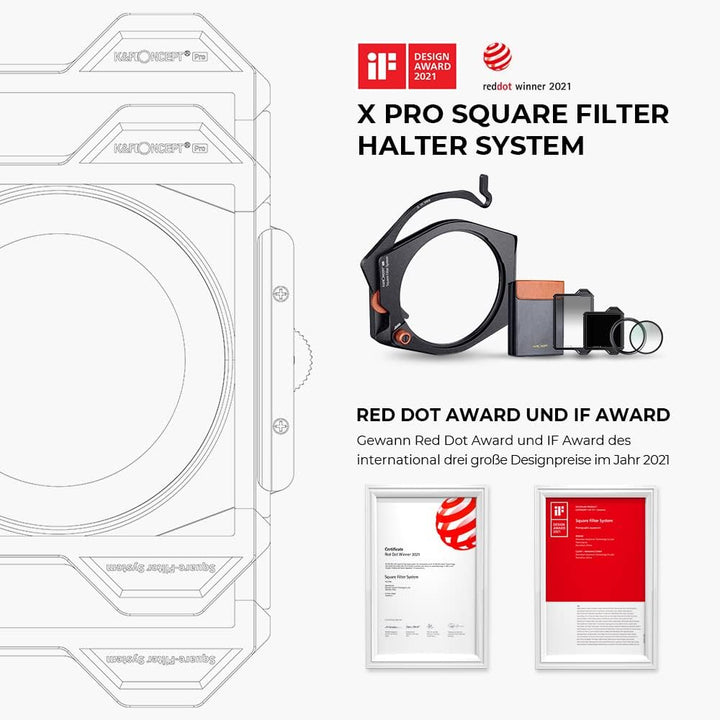 K&F Concept Nano X-PRO Square Filter Set Rechteckfilter Set (inkl.95mm CPL Filter+ ND1000+ Filterhal