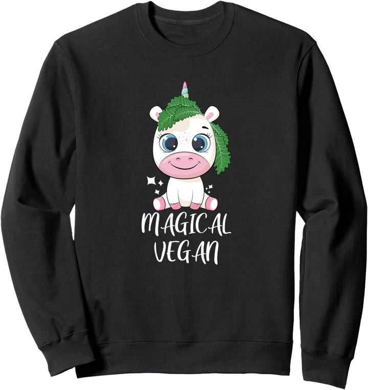 Vegan Veganismus Gemüse Veganer - Magical Vegan Unicorn Sweatshirt