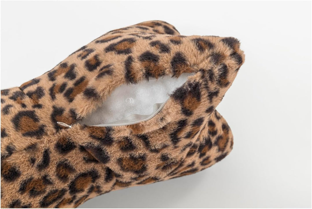 MAGMA Leseknochen Panthera Leopardenmuster Nackenkissen 42x22x22 cm Polyester Fellimitat Made in Ger