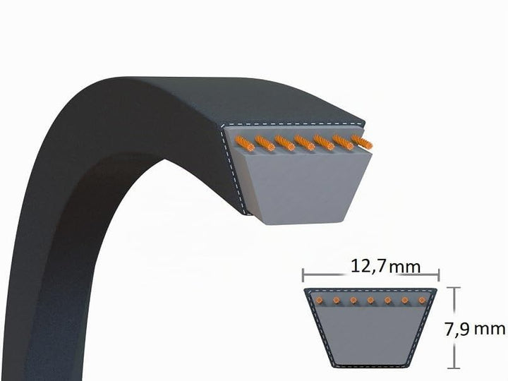 SECURA Keilriemen kompatibel mit McCulloch M125-97RB 5324418-34 Fahrantrieb