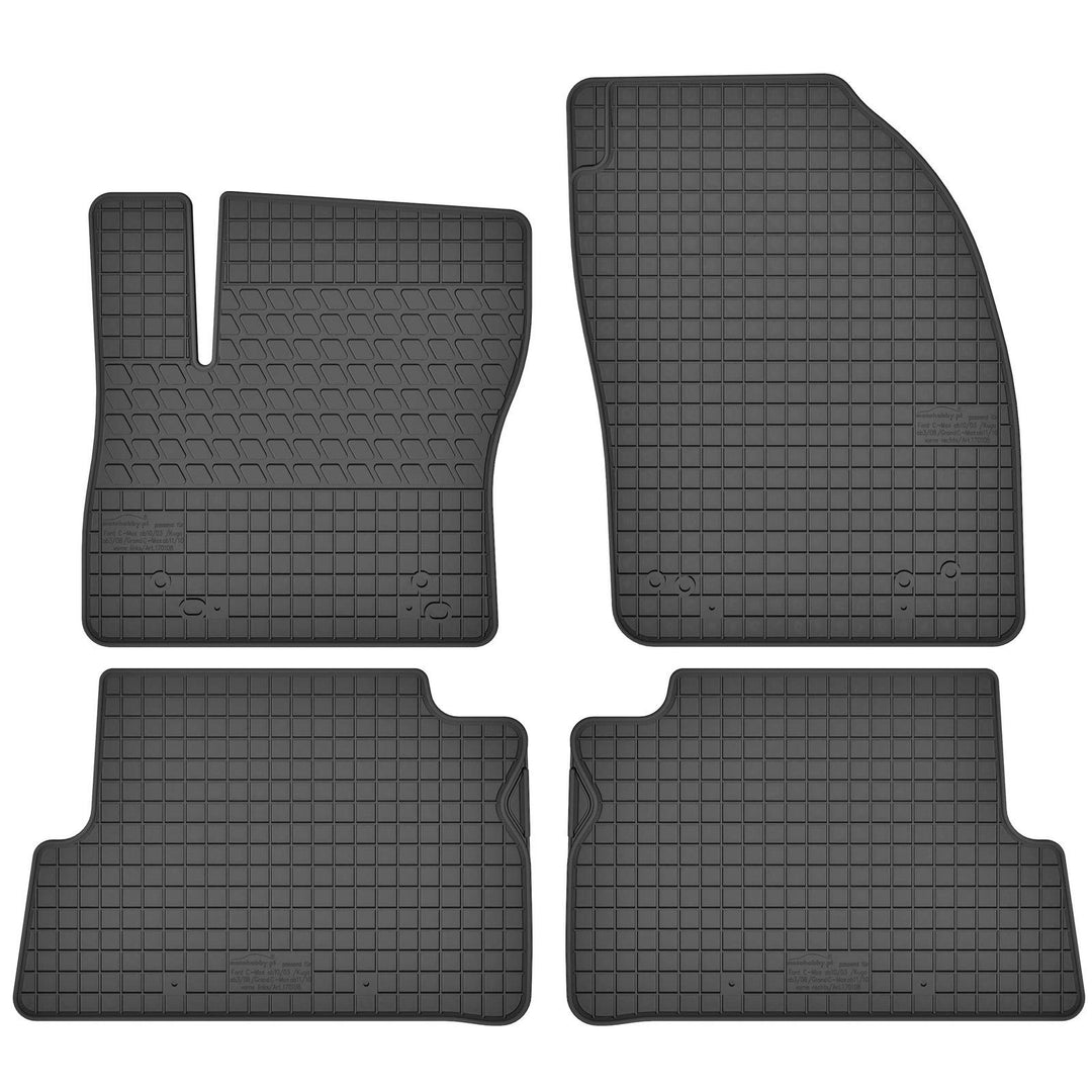 AGCPdirect Gummi Matten Fussmatten Passgenau 4-teilig Set für Ford C-Max 2003-2019 und Ford Kuga 200