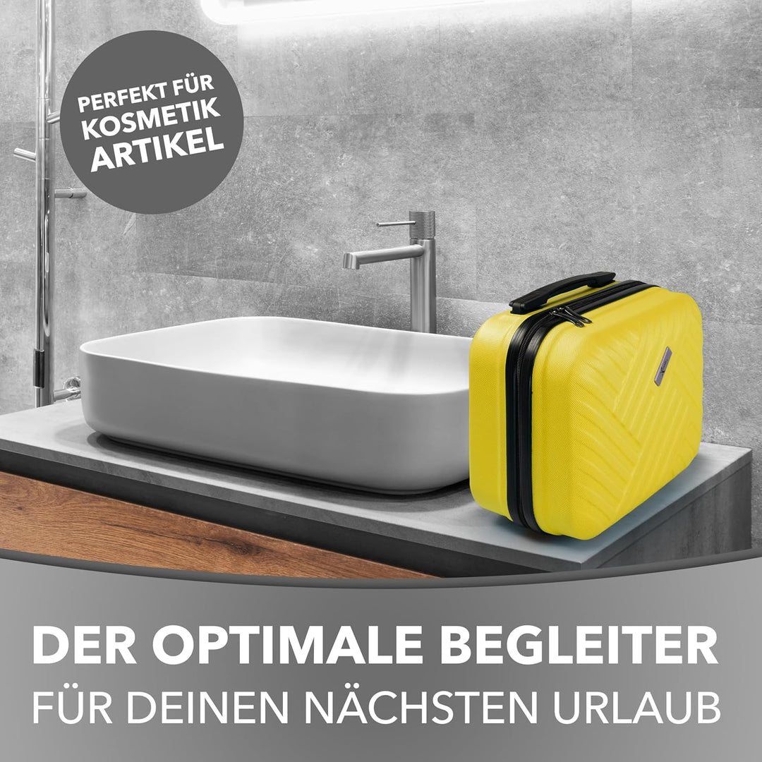 Xonic® Design Kosmetikkoffer aus ABS Hartschale – Robustes Beautycase als Handgepäck - Kosmetiktasch