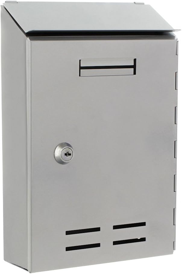 Rottner Stahl-Briefkasten Standard I, silber, T03662