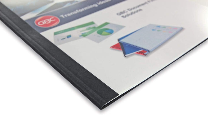 GBC LeatherGrain Thermo-Bindemappen, 100 Stück, A4, rot, 1.5mm rot 1.5 mm, rot 1.5 mm