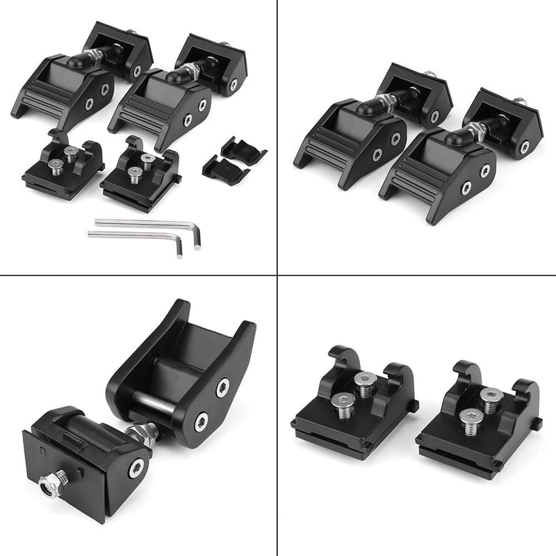 KIMISS 2pcs Hood Lock Catch Set Hood Verschlüsse Bracket Buckle Kit