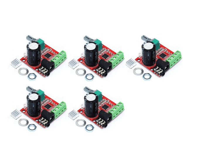 5 Stück PAM8610 12V Mini Hi-Fi Stereo Audio Verstärker 2X10W Dual Channel Klasse D