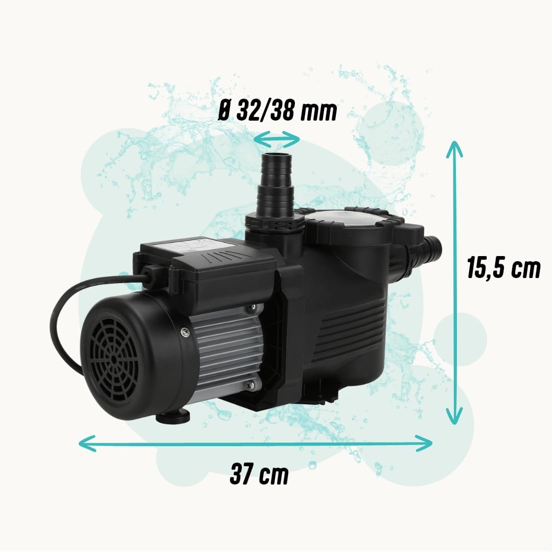 LIVIN' Poolpumpe 250W - Schwimmbad Schmutzwasserpumpe Poolfilter LIV425RCD im Pool Zubehör mit hoch