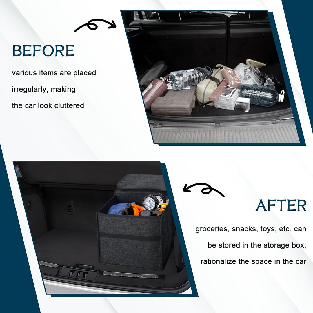 2 Stück Auto Kofferraum Organizer,Auto Organizer Toolbag,Kofferraumtasche | Faltbar Autotasche Koffe