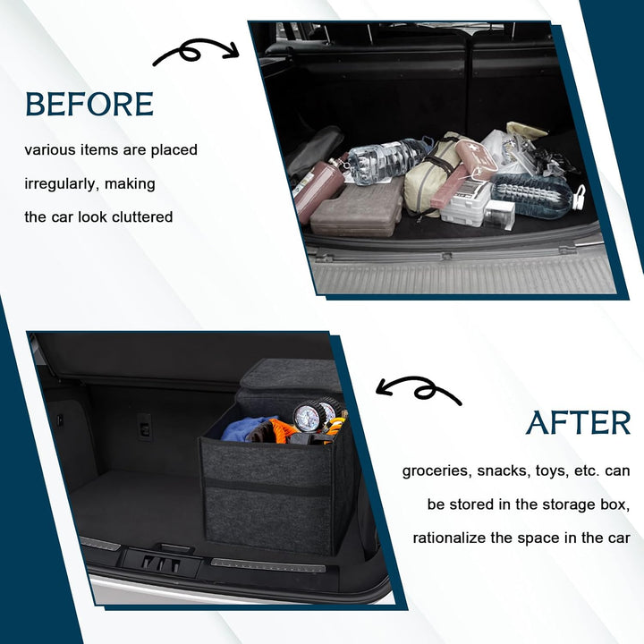 2 Stück Auto Kofferraum Organizer,Auto Organizer Toolbag,Kofferraumtasche | Faltbar Autotasche Koffe