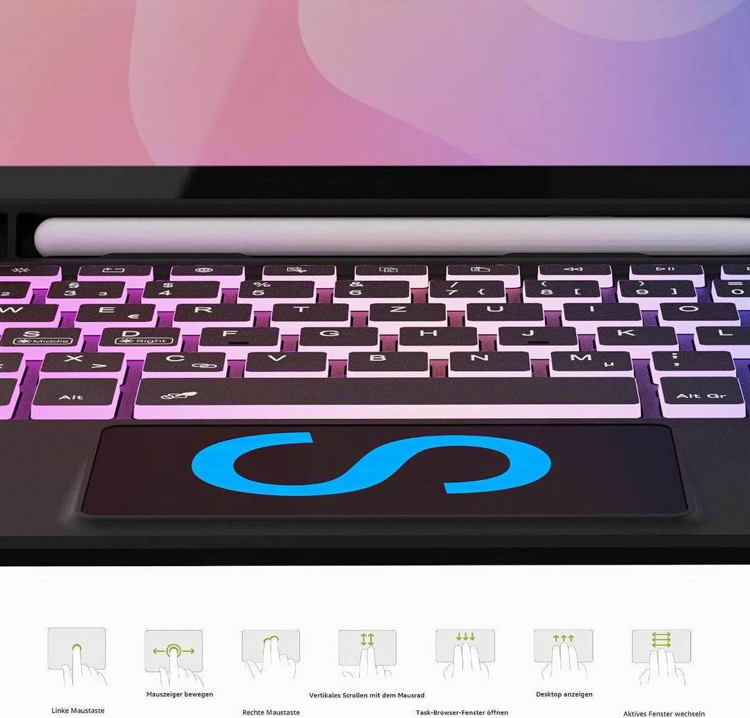 ROOFEI für Samsung Galaxy S11 2025 11 Zoll Hülle mit Tastatur: Tab S11 Tablet 2025 5G Tastatur mit T
