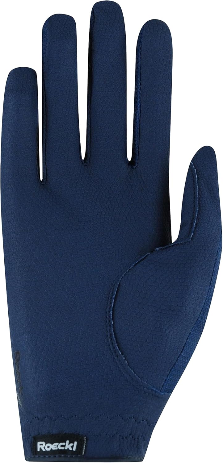 Roeckl Sports Reithandschuh ROECK-Grip LITE, Turnier Sommer Handschuh, 3 Farben, Grösse 6-11 6 Marin
