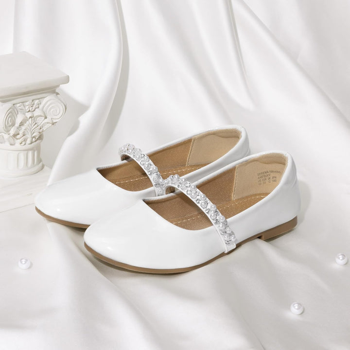 DREAM PAIRS Mädchen Mary Jane Strap Flache Schuhe Ballerinas Prinzessin Schuhe Flache Schulschuhe