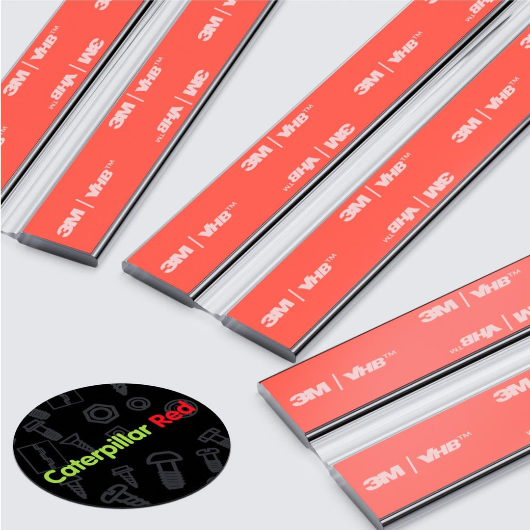4x 200 mm Flex-Scharniere mit niedrigem Profil - Kein Klebstoff erforderlich. Selbstklebendes Scharn