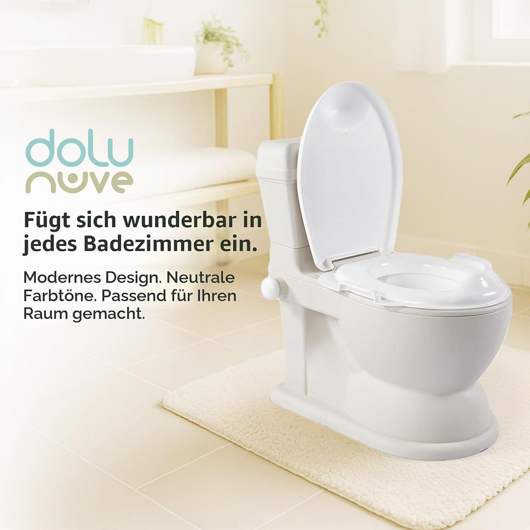 Dolu XL Pädagogisches Töpfchen – bequem & einfach zu bedienen – Relax Beige – perfekt für das Töpfch