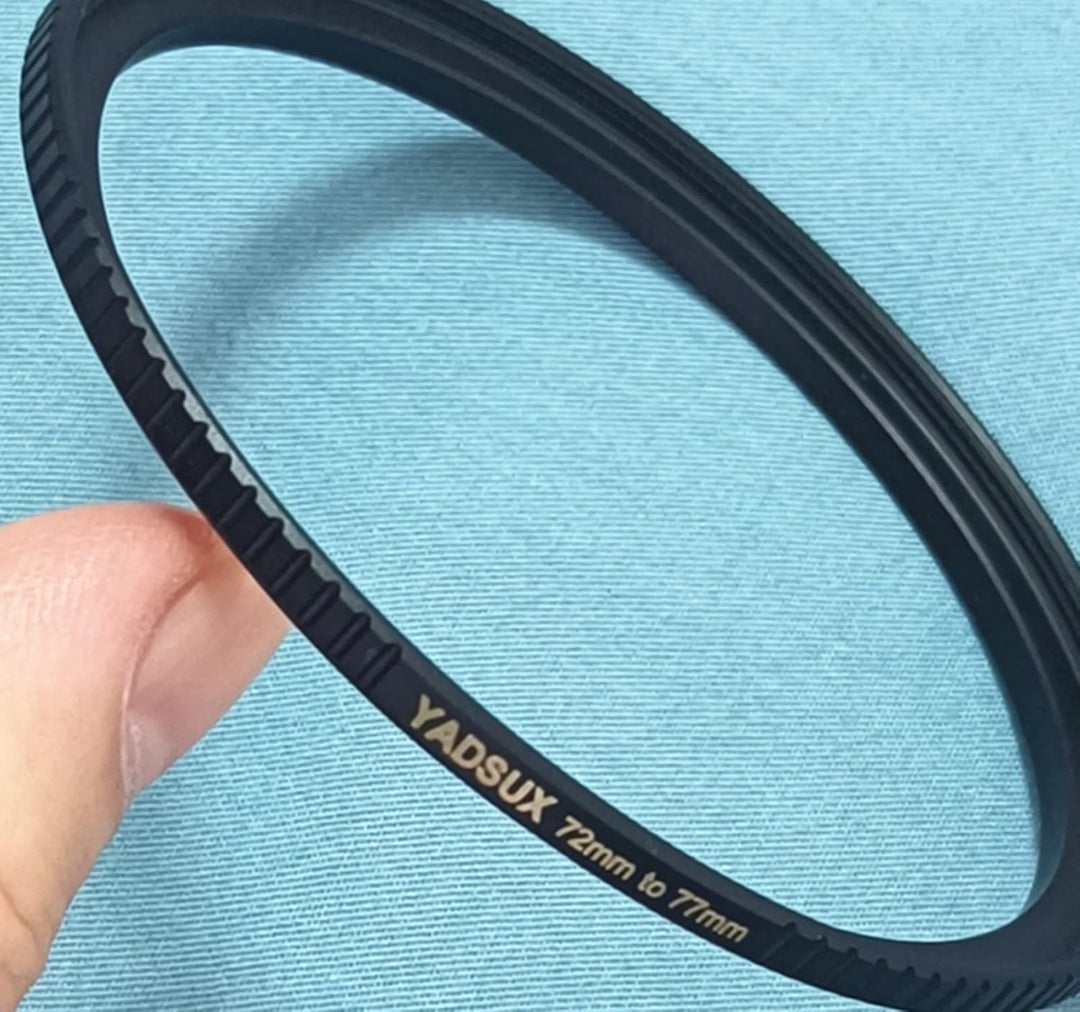 Messing 67 mm bis 77 mm Step Up Adapte Ring für Kameraobjektiv und Filter, Form Anti-Rutsch-Design f