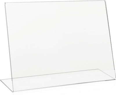 10x VITAdisplays® L-Aufsteller DIN A4 Querformat/Tischaufsteller/L-Ständer/Plakataufsteller/Werbeauf