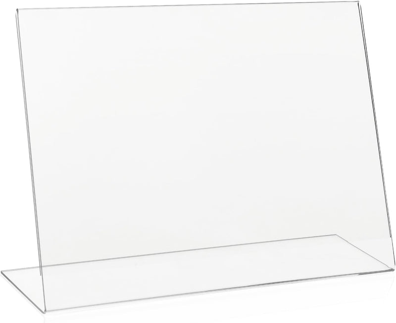10x VITAdisplays® L-Aufsteller DIN A4 Querformat/Tischaufsteller/L-Ständer/Plakataufsteller/Werbeauf