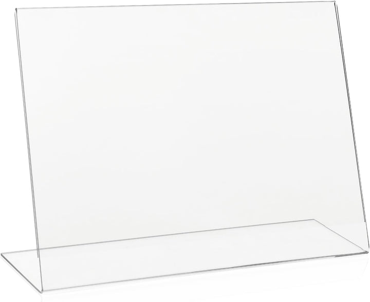 10x VITAdisplays® L-Aufsteller DIN A4 Querformat/Tischaufsteller/L-Ständer/Plakataufsteller/Werbeauf