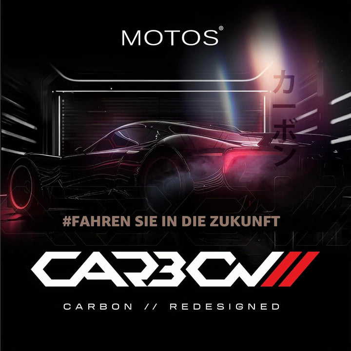 MOTOS Personalisierte Velours-Fussmatten Carbon Series passend für Audi A6 C6 2004-2011 38cm Abstand
