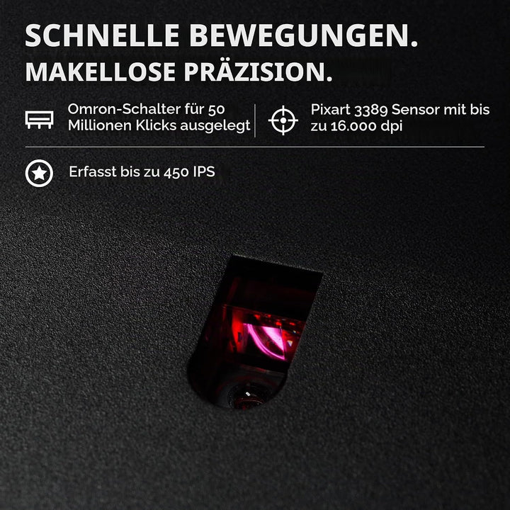 HyperX Pulsefire Surge – RGB Gaming Maus Pulsefire Surge - RGB Single, Pulsefire Surge - RGB Single