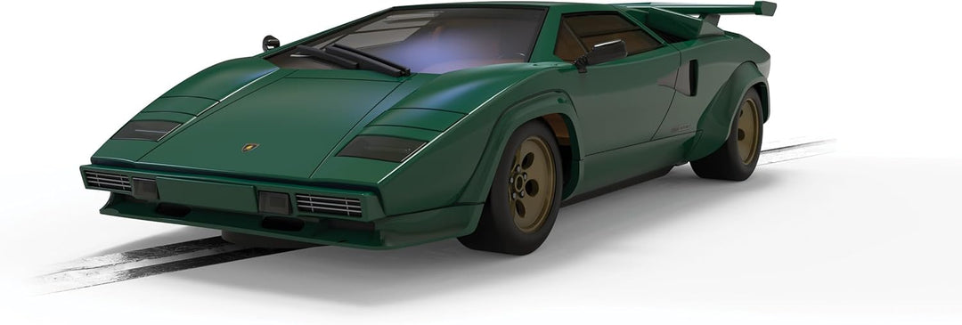 Scalextric C4500 1:32 Lamborghini Countach Met. Green HD - Slotcar, Rennbahn, Auto für Rennbahn, Ren