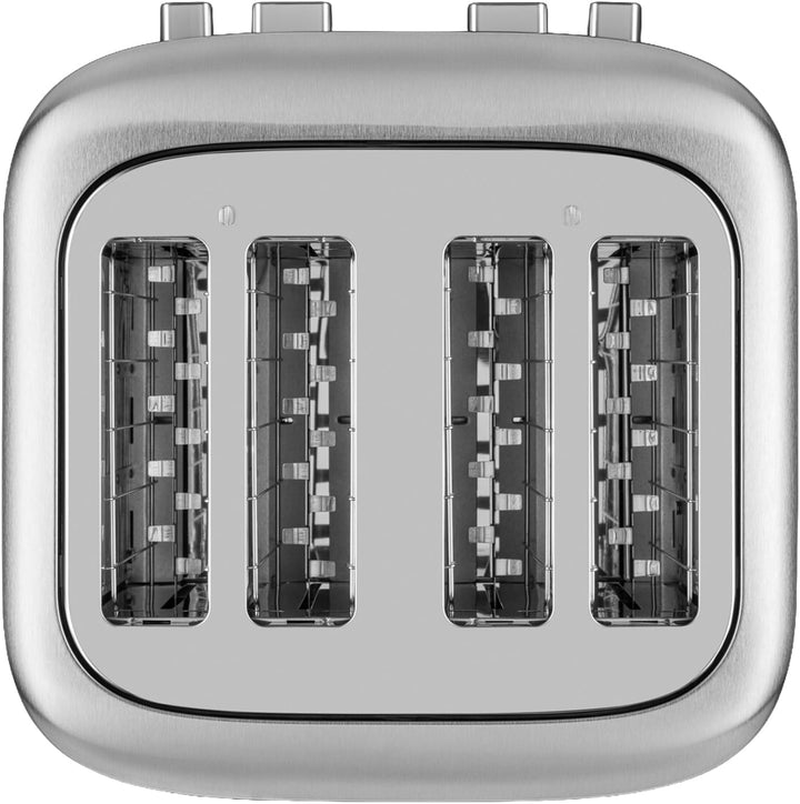 KitchenAid 5KMT4109ESX Toaster für 4 Scheiben, Manuelle Bedienung, 7 Bräunungsstufen, Extrabreite Sc