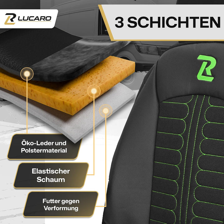 Sitzbezug für FIAT Ducato, Peugeot Boxer, Citroen Jumper, Opel Movano | LUCARO Vordersitzbezug Set 1