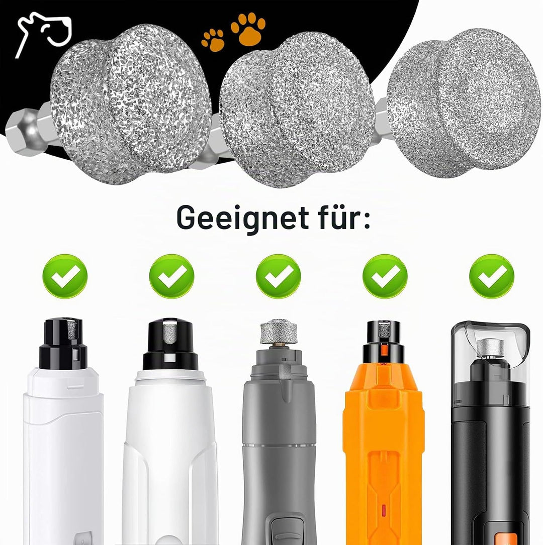 IREDOON Ersatzkopf für Krallenschleifer, passend für viele Marken 3er-Pack | Krallenschleifer Ersatz