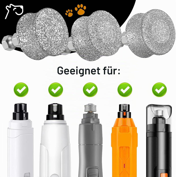 IREDOON Ersatzkopf für Krallenschleifer, passend für viele Marken 3er-Pack | Krallenschleifer Ersatz