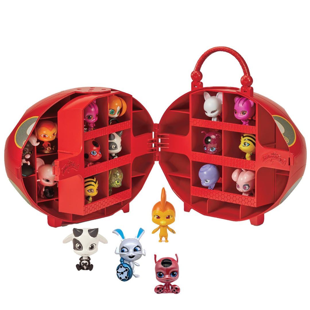 Bandai - Miraculous Ladybug - Miracle Box mit 4 Kwamis inklusive - Miraculous Kwamis Mini-Figuren Se