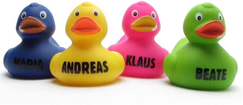 Badeente - personalisierbar (Rainbow), Rainbow