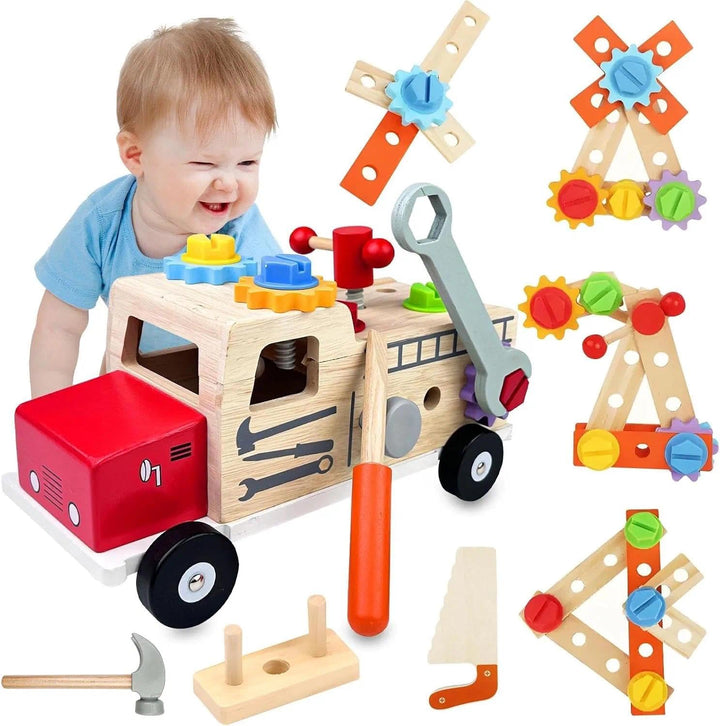 Montessori Spielzeug ab 2 Jahre, Kinderspielzeug Spiele, Werkbank Kinder Geschenk Junge Mädchen, Wer