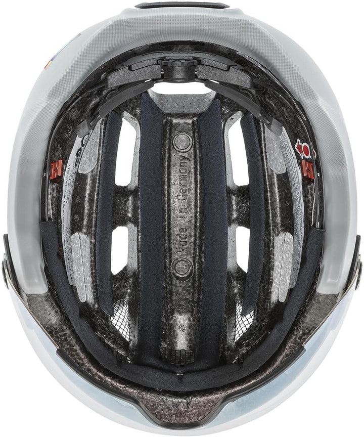 uvex Finale Visor V - sicherer City-Helm für Damen und Herren - mit selbsttönendem Visier - inkl. LE