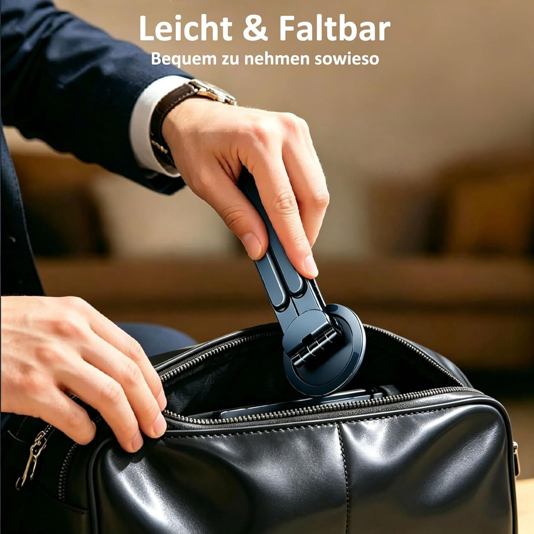 [Magnetischer] 3-in-1Laptopständer Tablet-Ständer Handy-Ständer Verstellbarer Reiseständer aus Alumi