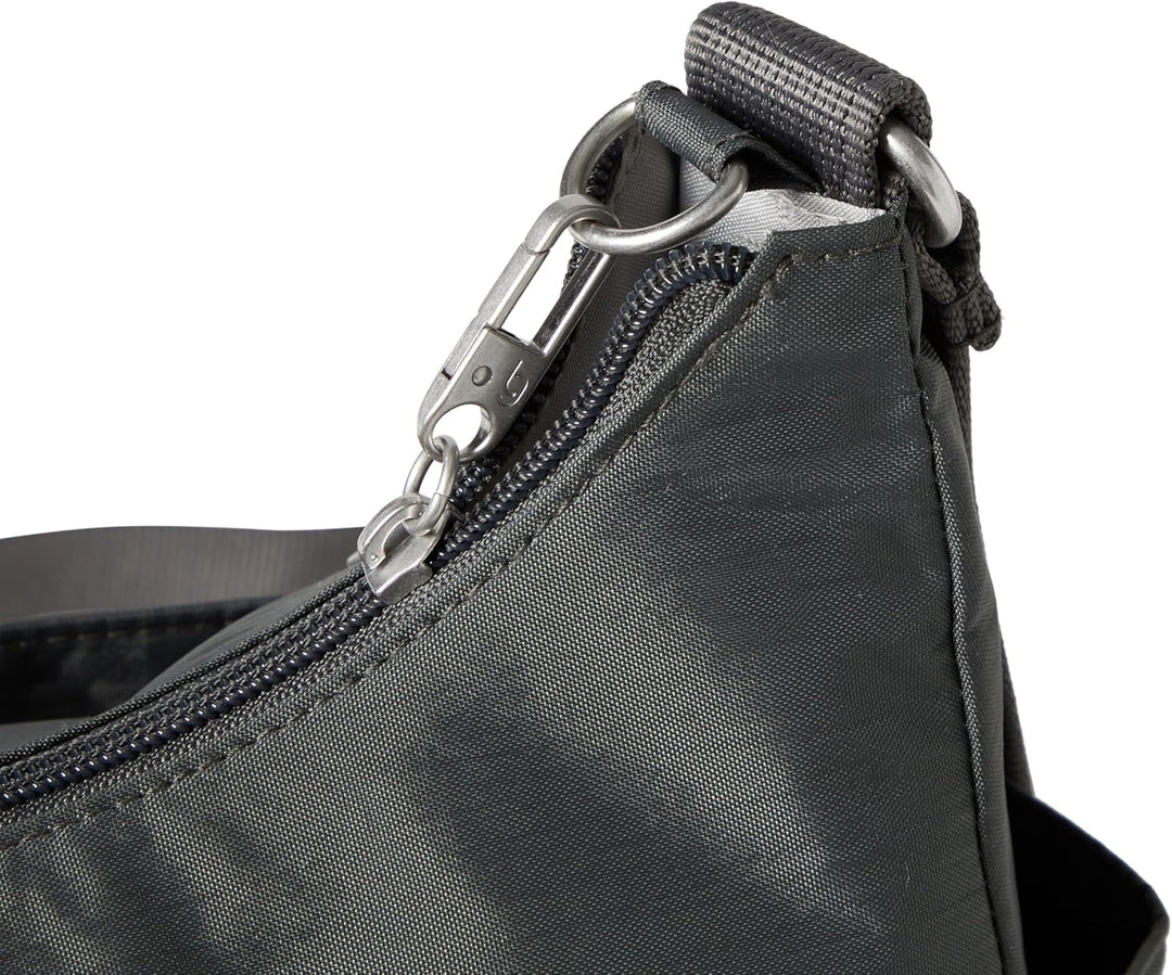 Baggallini Damen Securtex Anti-diebstahl-umhängetasche Crossbody Anthrazit, Anthrazit