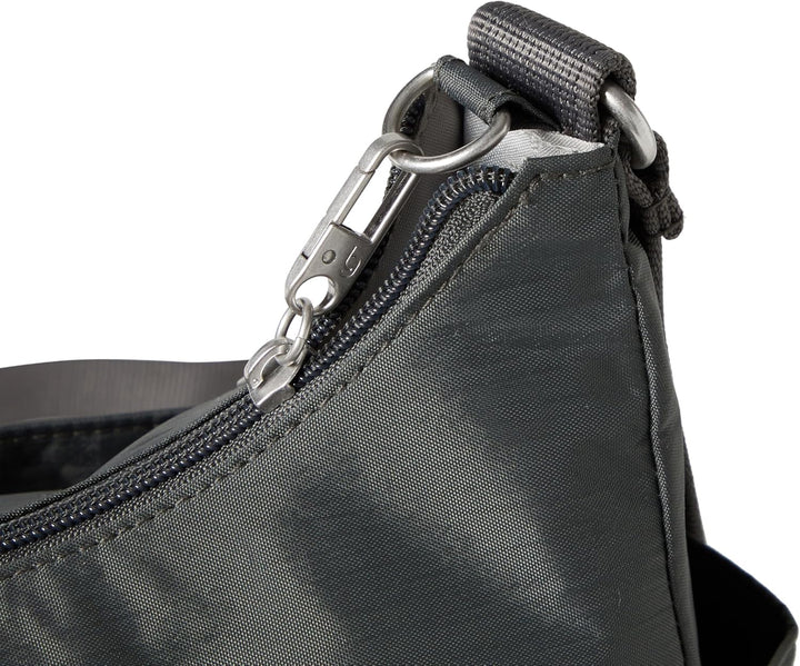 Baggallini Damen Securtex Anti-diebstahl-umhängetasche Crossbody Anthrazit, Anthrazit