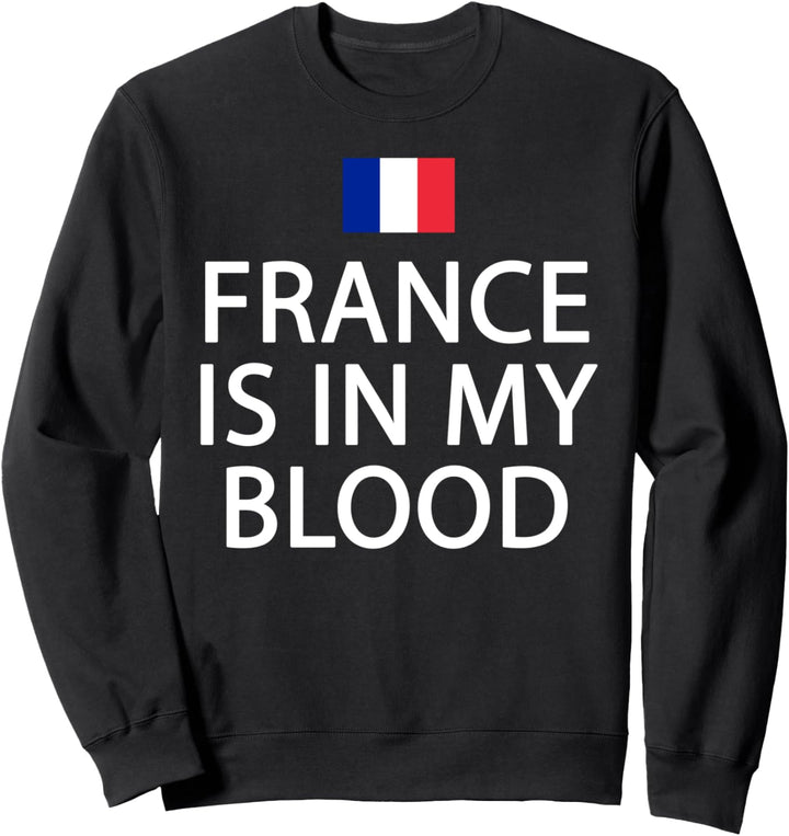 Französische Flagge - Lustiges Paris Frankreich Sweatshirt