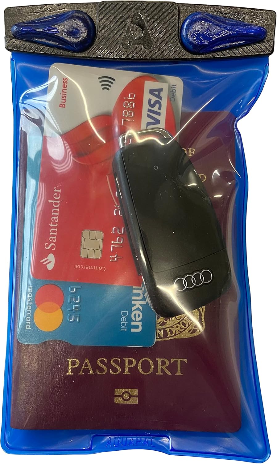 Aquapac Keymaster wasserdichte Autoschlüsseltasche zum Schwimmen, Surfen oder Kajakfahren Blau, Blau