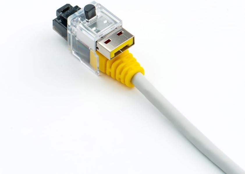 SmartKeeper ESSENTIAL / 5 x LAN Cable Locks mit 1 x Lock Key Basic/Gelb, Gelb