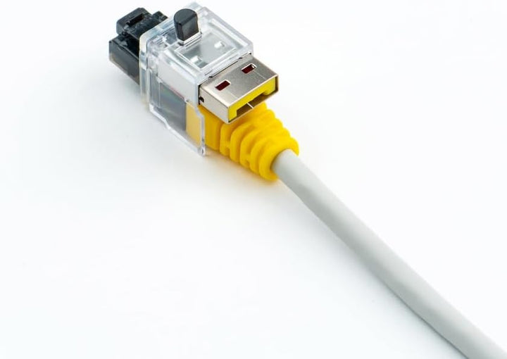 SmartKeeper ESSENTIAL / 5 x LAN Cable Locks mit 1 x Lock Key Basic/Gelb, Gelb