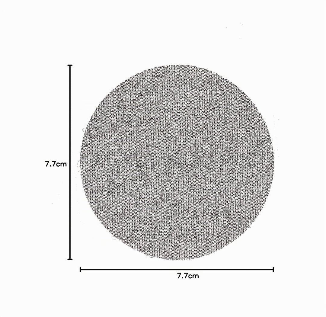 Mirka Abranet Netz-Schleifscheiben Ø 77 mm Klett / Korn P120 / 50 Stk / zum Schleifen von Holz, Spac