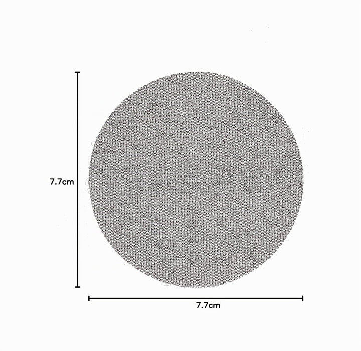 Mirka Abranet Netz-Schleifscheiben Ø 77 mm Klett / Korn P120 / 50 Stk / zum Schleifen von Holz, Spac