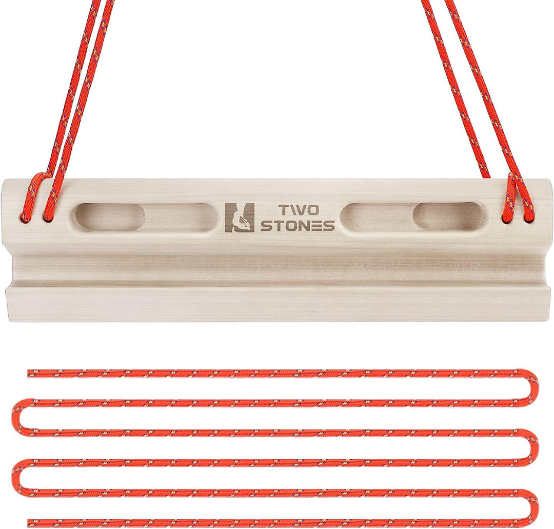 TWO STONES Tragbares Griffbrett als Klettertraining Boards mit Kanten und Taschen, Tragbares Kletter