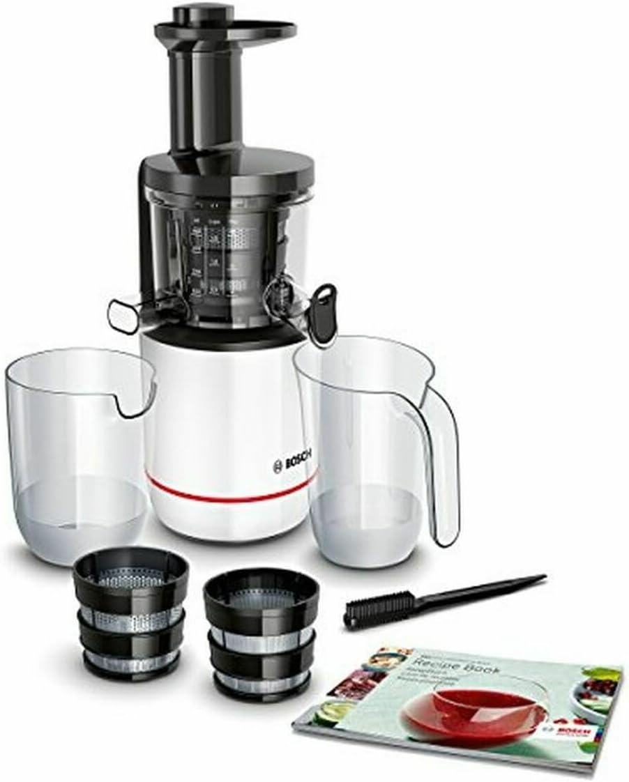 Bosch Entsafter SlowJuicer VitaExtract MESM500W, vitaminschonendes Entsaften, sehr leise, leichte Re