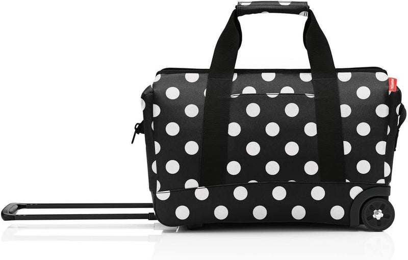 reisenthel allrounder Trolley frame dots white – Vielseitige Arzttasche auf Rollen für Reisen, Arbei