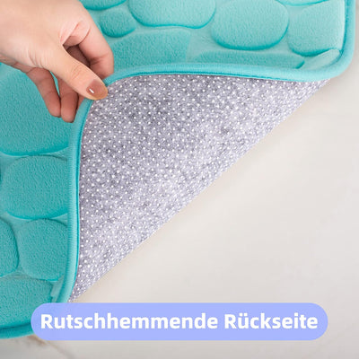 chakme Badematte Memoryschaum Badteppich Saugfähige Badvorleger Badezimmerteppich Duschmatte Deko Fu