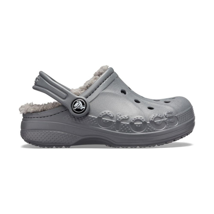 Crocs Unisex Kinder Baya Lined T Clogs 22/23 EU Charcoal, 22/23 EU Charcoal